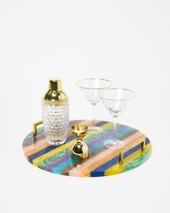 Bandeja de Servir de Resina Ecológica de Diseño Moderno y Lujoso Weivista, Modelo Personalizado, Artesanía de Moda India para Decoración del Hogar - Product Image 3