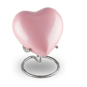 Urna de Metal con Corazón Azul Grabado, Mini Urna Conmemorativa para Cenizas de Perros y Gatos, Productos Funerarios al por Mayor - Product Image 2