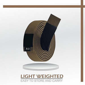 Ceinture de BJJ personnalisée 100% coton tissage perlé, ceinture de Jiu Jitsu, vente en gros, fournisseur OEM de ceintures de rangement pour arts martiaux - Product Image 6