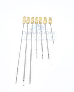 Cánula Luer Lock profesional de acero inoxidable-Cánula de cirugía plástica Davicon/Juego de Cirugía Plástica (juego de 7 piezas) - Product Image 1