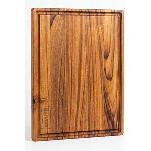 Planche à découper en bois rectangulaire avec grande poignée découpée, planche de préparation et de service pour la cuisine, la maison et les restaurants - Product Image 4