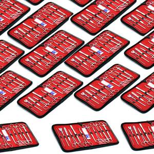 Juego de 23 instrumentos quirúrgicos, kit de primeros auxilios, juego de instrumentos médicos con estuche, acero inoxidable, calidad alemana, herramientas reutilizables - Product Image 2