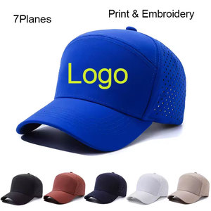 Casquette de baseball 7 panneaux unisexe réglable en maille respirante avec logo brodé en relief sur le panneau avant, bouton, pour l'extérieur, décontractée, printemps-été - Product Image 1