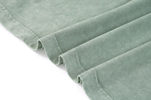 Camiseta de Hombre Oversize de Algodón 100% Pesado, con Cuello Redondo, Lavado Ácido, Estilo Vintage, con Logotipo Personalizado OEM - Product Image 5