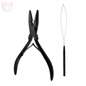Pinzas para Extensiones de Cabello, Herramienta Profesional de Metal para Salón, para Instalación y Remoción de Extensiones con Cinta Adhesiva - Product Image 1