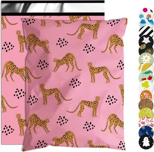 Sacs d'expédition en polyéthylène, imperméables et résistants aux déchirures, avec fermeture autocollante, emballage imprimé animal - Product Image 1