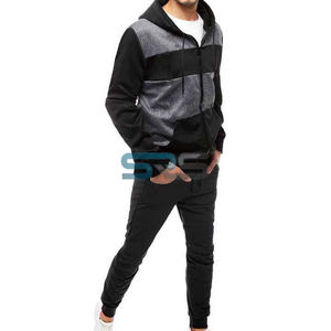 Survêtement unisexe à capuche de haute qualité en molleton de coton épais et confortable 500 GSM, respirant, 2 en 1, couleur unie, idéal pour l'hiver - Product Image 2