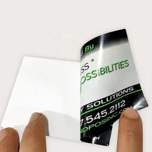 Adesivi personalizzati per finestre esterne impermeabili di alta qualità stampa di adesivi bifacciali invertiti