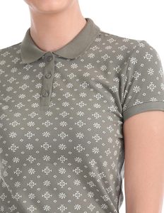 เสื้อยืดโปโลลายกราฟิก พิมพ์ลายสกรีนหลากสี ทรงเข้ารูป เสื้อสไตล์ฮิปฮอปลำลองสำหรับผู้หญิง - Product Image 1