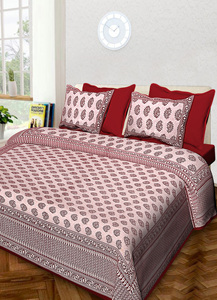 Royal <b>Bedspread</b> <b>King</b> Size Soft Cotton Bedsheet With Pillow Case <b>For</b> Living Room Soft Bedcover Home Decor By Indian Consigners - Product Image 5