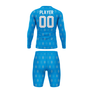 เสื้อแรชการ์ด OEM แบบซับลิเมชั่น ป้องกันรังสียูวี 50+ สำหรับเล่นกีฬา - Product Image 2