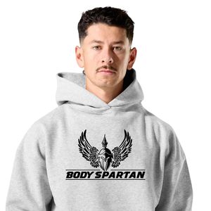 Sweat-shirt à capuche gris chiné pour homme, en molleton épais, à manches longues, décontracté, athlétique, streetwear, entraînement, vêtements de sport - Product Image 2