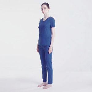 Ensemble de blouses bleues pour femmes, haut à col en V et pantalon, uniforme d'hôpital, vêtements de travail médicaux pour infirmières - Product Image 6