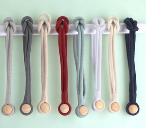 Magnetic Curtain <b>Tiebacks</b>: Intricate Weave Polyester Accent - Product Image 2