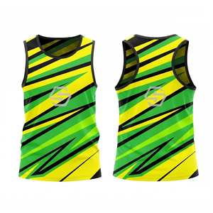 Men's Breathable Tank Top Athletic Sports <b>Running</b> <b>Singlet</b> Sublimation Printed Team Sportswear Shirt Custom LOGO/Pattern - Product Image 3