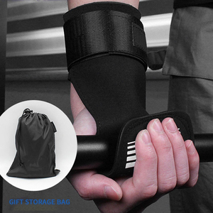 En gros FIRST FITNESS INDUSTRIES Poignées de musculation personnalisées en PU antidérapantes, Sangles de levage, Protège-poignets et Soutien pour les mains - Product Image 3