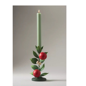 Candelabro de Metal Festivo con Diseño de Calabaza, Portavelas Creativo de Hierro para Jardín Otoñal, Ideal para Suministros de Fiesta y Bodas de Temporada - Product Image 3