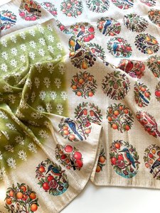 Sari Tradicional Indio para Mujer, Tejido de Seda Suave Reglance Pure Jari, Tejido Jacquard, Estampado Digital Vantara, para Todas las Temporadas - Product Image 2