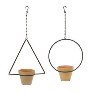 Iron Flower <b>Pot</b> <b>Stand</b> with Elegant Floral Design for Courtyard and Patio Decor - Product Image 2