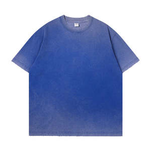 Camiseta Oversize para Hombre con Lavado Ácido – Camiseta Gráfica de Corte Holgado y Relajado con Acabado Retro Desgastado para Moda Urbana - Product Image 1