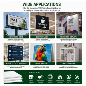 Pima High Density Recyclable Co-extrusion PVC Foam Board 15603050mm 3mm 5mm Waterproof UV Fire Resistant Advertising Signs - Product Image 3