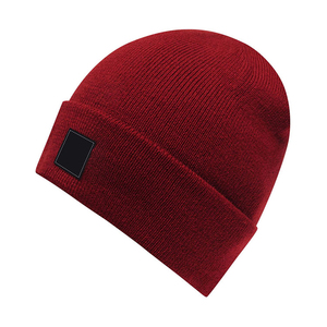 Wholesale Custom Unisex 100% Cotton Cold Winter Beanie <b>Hats</b> Sublimation Printed Ripped Solid Color Casual Cycling Adult <b>Flat</b> - Product Image 1