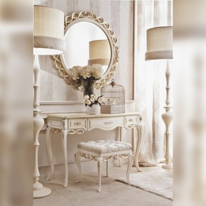 Traditional Console <b>Table</b> With <b>Mirror</b> Frame Antique Design Wooden Frame wooden Top Hallway Entryway Living Room Furniture - Product Image 5