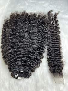 Lista de precios al por mayor Texturas rizadas Vietnamita Humano Birmano Rizado Virgen Cutícula Alineada Cabello - Product Image 2