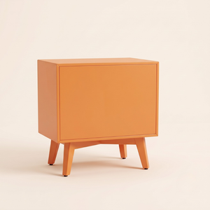 Table de chevet en nacre orange, design moderne pour salon et chambre à coucher, mobilier de chambre à coucher moderne - Product Image 2