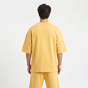 Ensemble deux pièces pour homme en coton 100% de haute qualité, logo imprimé, coupe ample et oversize, vente en gros - Product Image 2