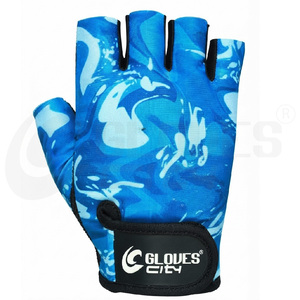 Gants d'entraînement de musculation pour femmes GLOVES City Hot Blue, design par sublimation, couleur rose, pour l'entraînement féminin 2026 - Product Image 4
