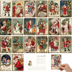 80 Cartoline Natalizie Vintage 4x6 Pollici, Cartoline Retrò di Babbo Natale, Riproduzioni Antiche di Biglietti di Auguri per Amici e Famiglia - Product Image 2