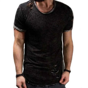 เสื้อยืดทรงหลวมแบบดรอปโชว์เดอร์สำหรับผู้ชาย ผ้าฝ้าย 100% เนื้อผ้าเบา รับสกรีนโลโก้ตามแบบ บริการ OEM เสื้อยืดแบบดรอปโชว์เดอร์ - Product Image 4