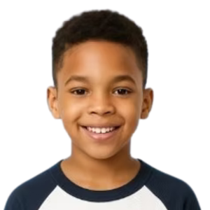 Boy's <b>White</b> and Navy Blue Baseball Shirt Casual Three Quarter Sleeve Raglan <b>Tee</b> Everyday Comfortable Lifestyle Clothing Top - Product Image 5