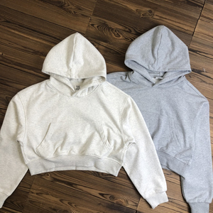 เสื้อฮู้ดดี้โอเวอร์ไซส์ทรงหลวม ผ้าคอตตอนผสม หนัก 440 กรัม รุ่น Heavyweight  แบบเรียบง่าย  รักษ์โลก  สำหรับสาวๆ  สไตล์สตรีทแวร์  ไซส์ใหญ่พิเศษ - Product Image 5