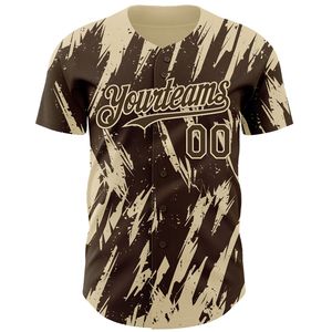 Maillot de baseball personnalisé avec nom et numéro, impression sérigraphique, manches courtes, 100% coton biologique, antibactérien - Product Image 2