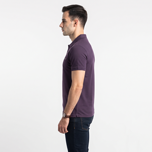 เสื้อยืดโปโลคอปกคลาสสิกสำหรับผู้ชาย แขนสั้น สีพื้น สวมใส่สบายในชีวิตประจำวัน - Product Image 6