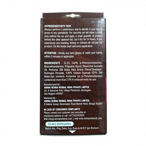 Champú Colorante para el Cabello Amina en Sobres, Negro Marrón, Tinte Instantáneo en 5 Minutos, Sin Amoníaco, Fórmula Halal 2 en 1, 15 ml (PAQUETE DE 10) - Product Image 3