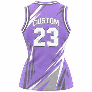 T-shirt oversize pour femme avec impression par sublimation de lettres personnalisées, crop top de sport pour le basketball, col en V, maillot de football en mesh pour femme - Product Image 2