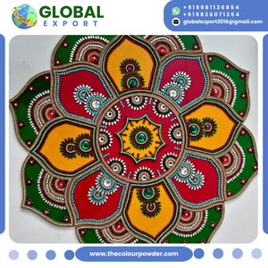 Rangoli Acrílico Pre-fabricado en Oferta, con Múltiples Diseños, Material Duradero, Certificado por MSME, Decoración para el Festival Diwali, Reutilizable - Product Image 3