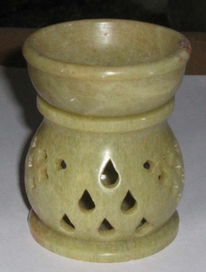 Beautiful Handmade Soapstone Carving Aroma Oil Burner Round Shape Luxurious Design For Home Decoration And Thanksgiving Purpose - Product Image 5