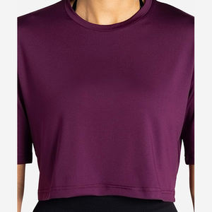 Ropa Deportiva para Mujer, Nuevo Diseño, 90% Poliéster, 10% Elastano, Elástica, Cómoda, para Gimnasio, Running y Entrenamiento, Camisetas Deportivas para Mujer - Product Image 4