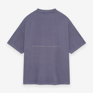 Camisetas Extra Grandes para Hombre, Algodón Grueso, Lavado Ácido, Camiseta Unisex, Corte Holgado, Manga Corta, Estilo Casual Urbano - Product Image 4