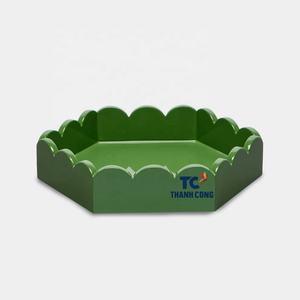 ถาดเสิร์ฟ MDF แบบเชลล์เคลือบแล็กเกอร์ผิวเคลือบแลคเกอร์สำหรับตกแต่งบ้านอย่างมีสไตล์ - Product Image 5