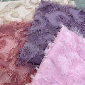 Tela de Chifón Jacquard Elástica y Transpirable de Primera Calidad con Diseño Nuevo <span class=keywords><strong>para</strong></span> Confección de Ropa, Vestidos de Novia, Faldas, Camisas y Disfraces - Product Image 1