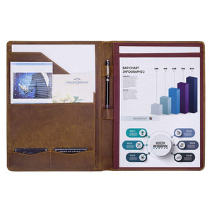 Customized Genuine Leather Business File <b>Folder</b> A4 Document holder Gift - Product Image 2