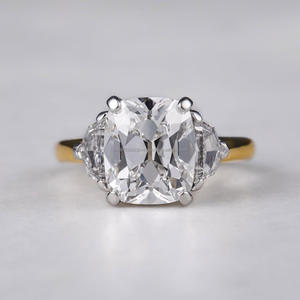 Proveedor de joyería fina Mujeres Compromiso Regalos de lujo CVDDiamond 10K Oro sólido F quilates Todo corte Anillo de diamante cultivado en laboratorio mejor - Product Image 1