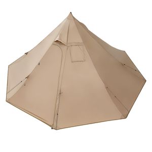 Tenda Tipi Invernale Portatile per 2 Persone con Apertura per Stufa, Impermeabile in Tela Leggera, Riparo 4 Stagioni per Campeggio - Product Image 3
