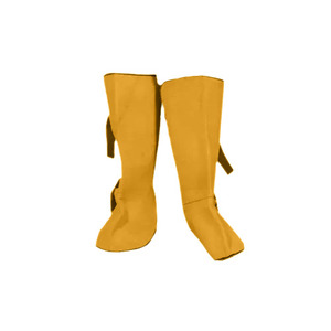 Top Selling Custom Logo Eco-friendly Cowhide Leather Welding Gaiters CE Certified Heat Resistant 500-1000C Work Protection - Product Image 3
