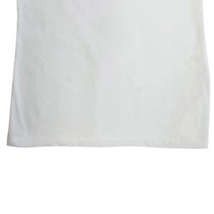 T-shirt brodé de luxe AKA pour femme, blanc et vert, col rond, manches courtes, coton premium, tee-shirt décontracté - Product Image 5